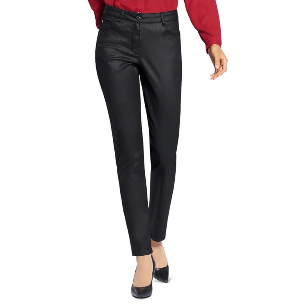 Basler Denim Wax Coated Straight Leg Jeans